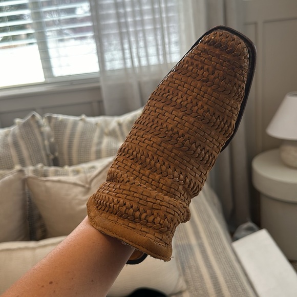 Jeffrey Campbell leather woven slip ons - Picture 7 of 7